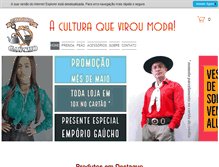 Tablet Screenshot of emporiogaucho.com.br